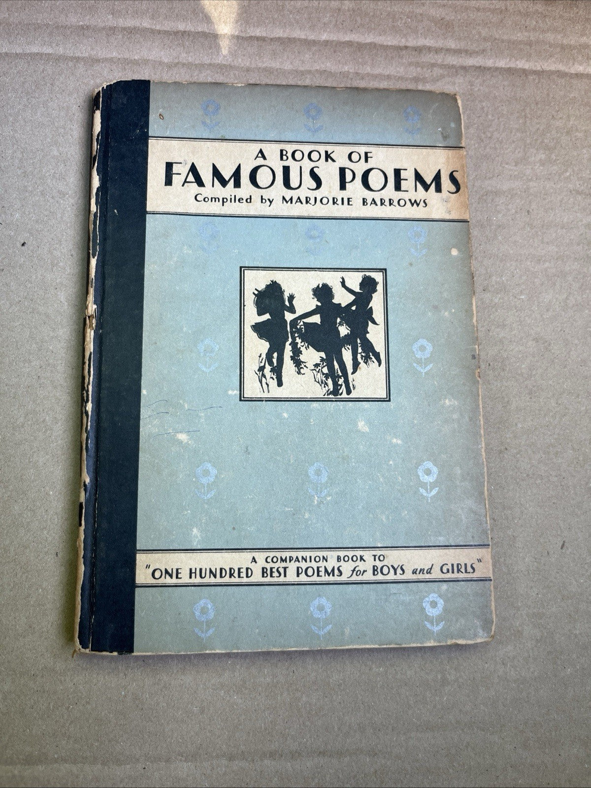 A Book Of Famous Poems First Edition by Marjorie Barrows 1931 Vintage