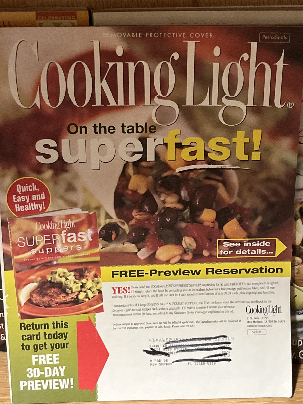 COOKING LIGHT MAGAZINES~LOT OF 5 / 2007