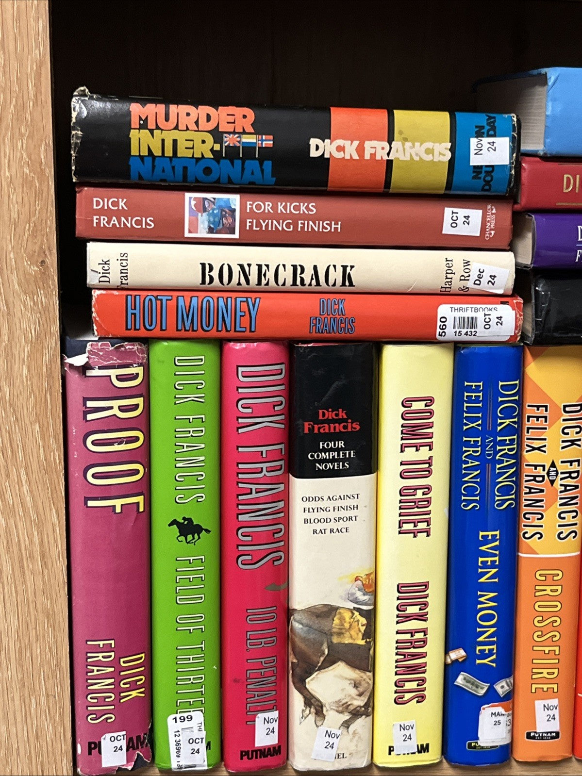 Dick Francis Book Hardcover lot of 27 Mystery Detective Horse Racing Novels