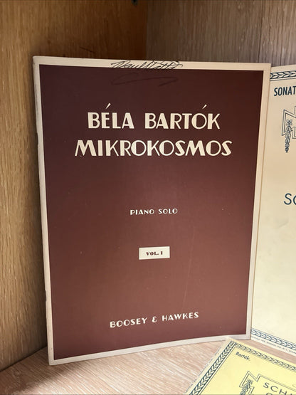 Bela Bartok Mikrokosmos Piano Solo & Schemer’s Llibrary Musical Classics Lot 5