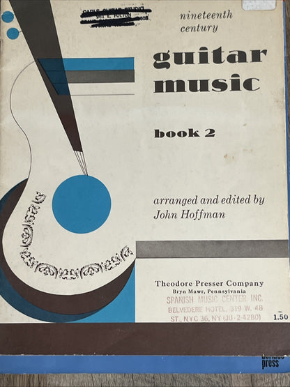 Melodic Rhythms For Guitar & Nineteenth Century Guitar Music BK 2 Lot of 2