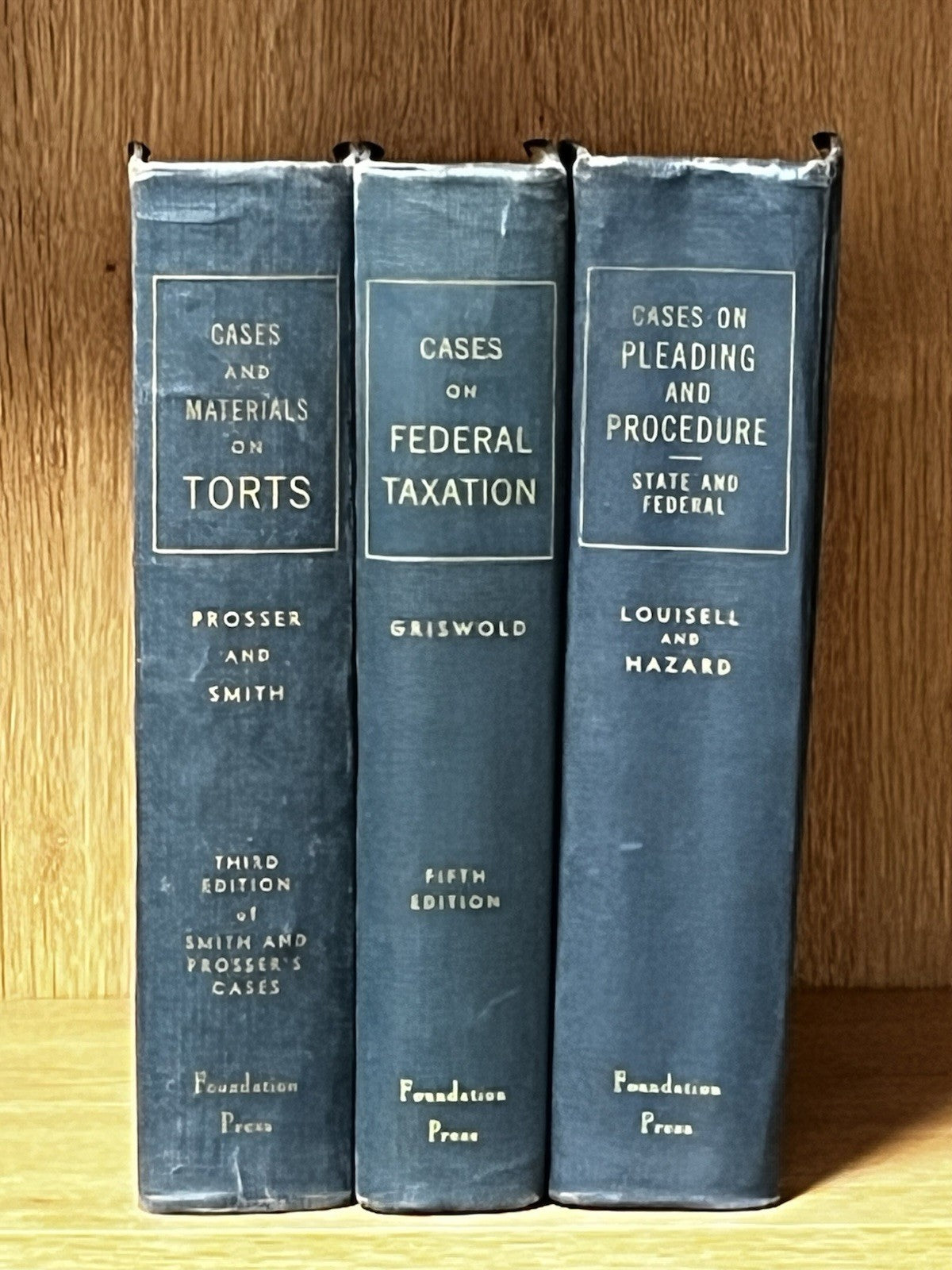 Cases & Materials On Torts, Cases On Federal Taxation, Pleading & Procedure SF