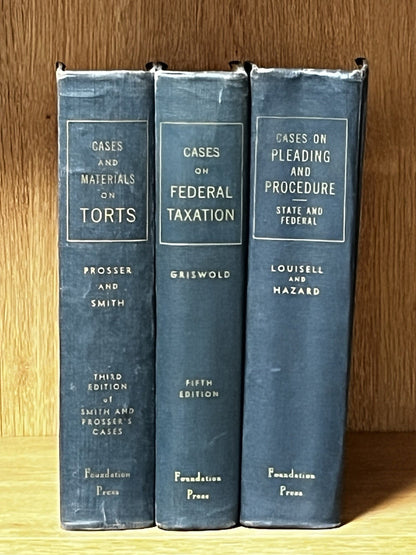 Cases & Materials On Torts, Cases On Federal Taxation, Pleading & Procedure SF