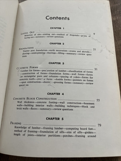 Carpenters and Builders Library No 3  Layouts. Foundations .Framing 1976
