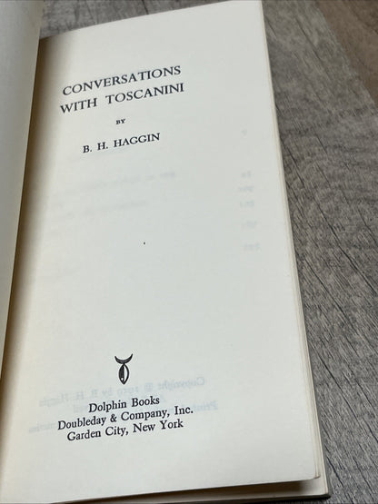 Conversations with Toscaniniby B.H. Haggin