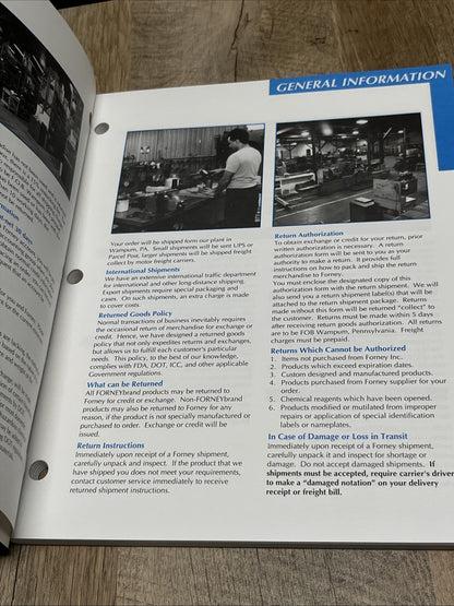 Forney Testing Apparatus and Supplies Catalog 1986