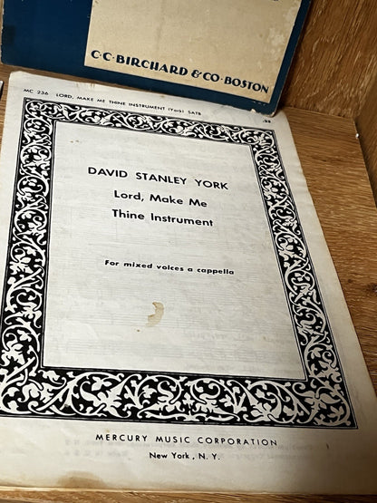 Oxford Anthems Choir Sheet mixed Voices Cappella chorus Laurel Octavo 1912/40/50