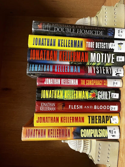 jonathan kellerman book lot 9 hardcover THRILLER Hardcover Books MIX