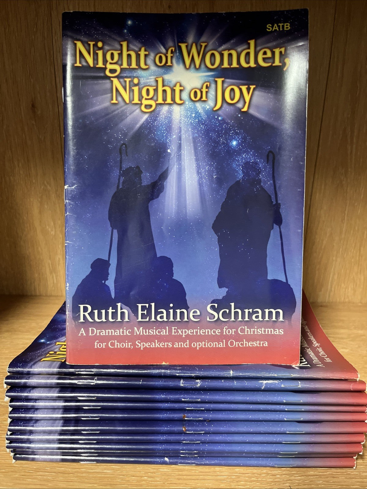 Lot of 14 Night of wonder, Night of joy by Ruth Elaine Schram and Noel Lorenz