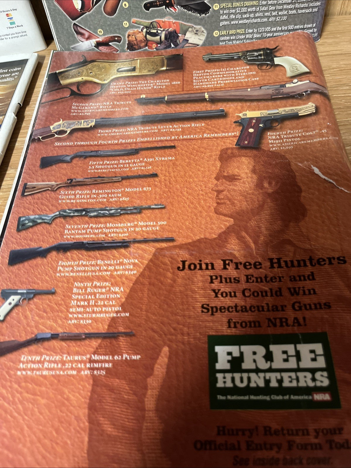 american rifleman magazine lot 4 Vintage American  Hunting NRA 2004/2005