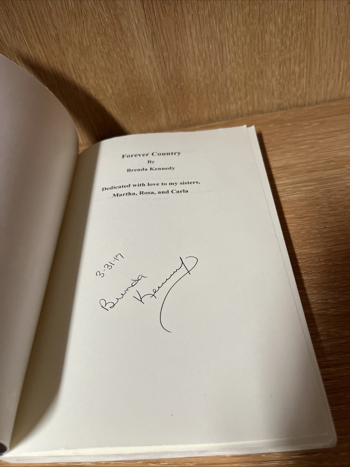 Forever Country by Brenda Kennedy SIGNED COPY (English)