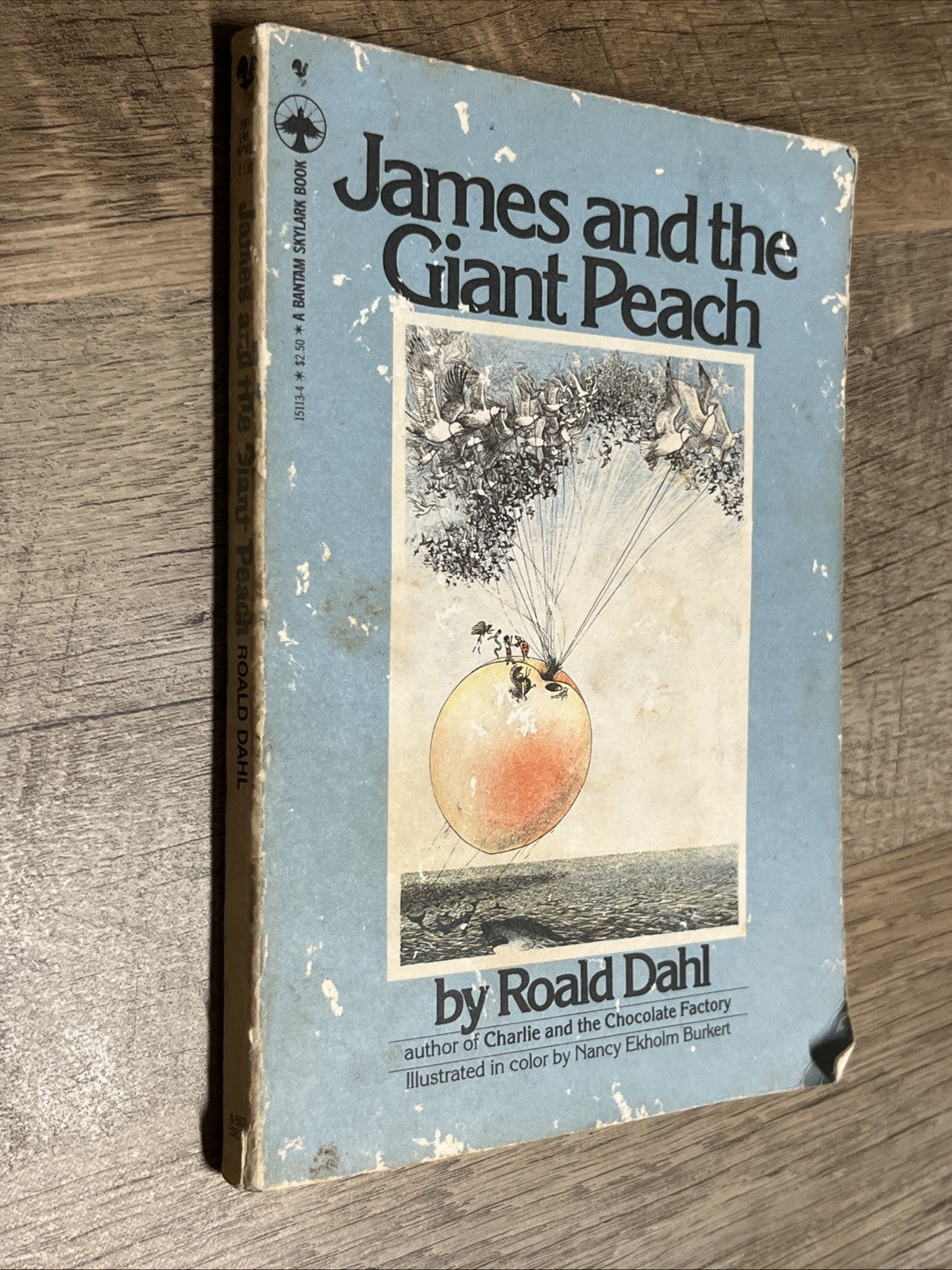 James and the Giant Peach by Raold Dahl 1980 Bantam Skylark First Edt Paperback