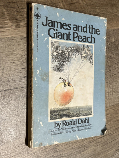 James and the Giant Peach by Raold Dahl 1980 Bantam Skylark First Edt Paperback