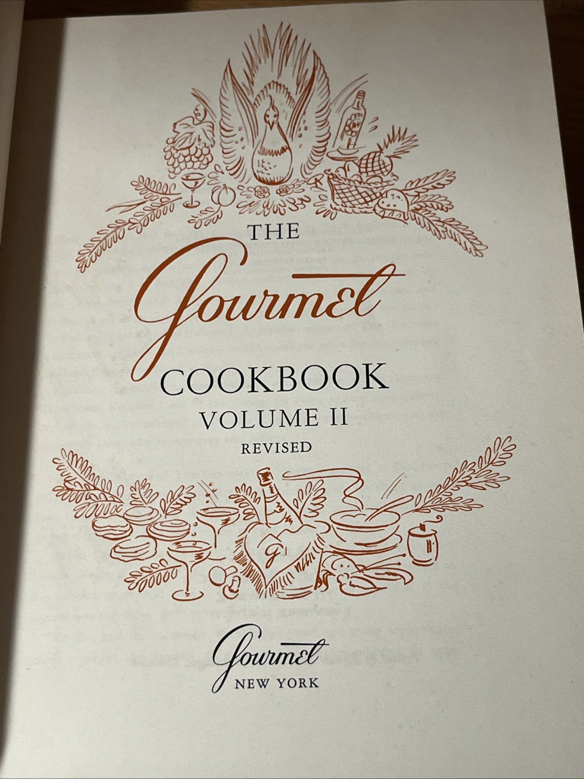 The Gourmet Cookbook Volume 1 & 2, Hardcover, Vintage Set of 2 Books 5th E 1972