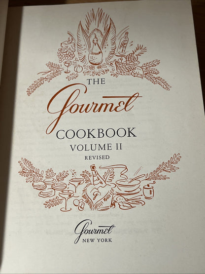 The Gourmet Cookbook Volume 1 & 2, Hardcover, Vintage Set of 2 Books 5th E 1972
