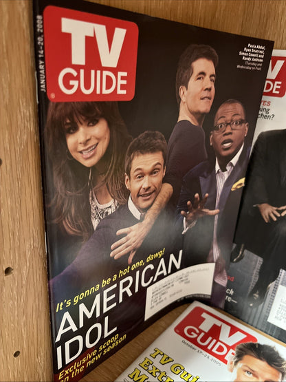 2000's Lot Of 15 TV Guide Magazines