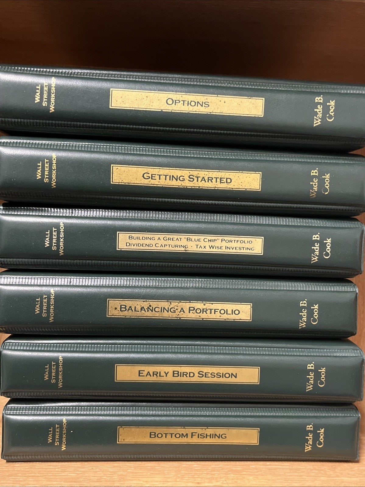 Wall Street Investing Workshop 6 Lot 7 VHS Cassette &3 Workbook Wade Cook