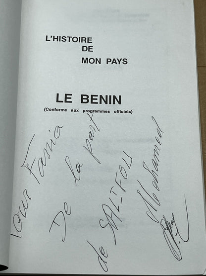 L'histoire de mon pays: le Benin