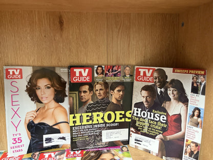 Lot of 30 TV Guide Magazine Issues 1999/2005/2006/2007/2008/2009/2010/2011/2012