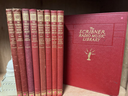 The Scribner Radio Music Library 9 Volume Piano, Opera, & Sacred Music 1946
