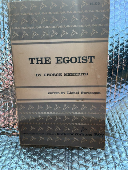 Riverside Editions The EGOIST 1958 Softcover Good Condition.
