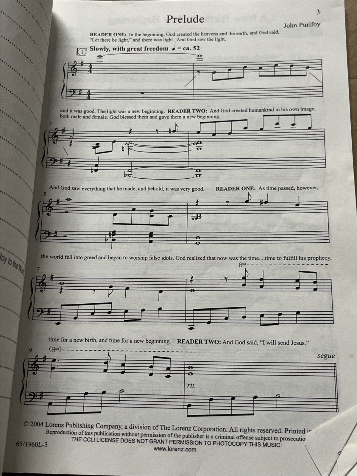 New Birth A New Beginning A Christmas Cantata Celebrating ..John Purifoy [2004]