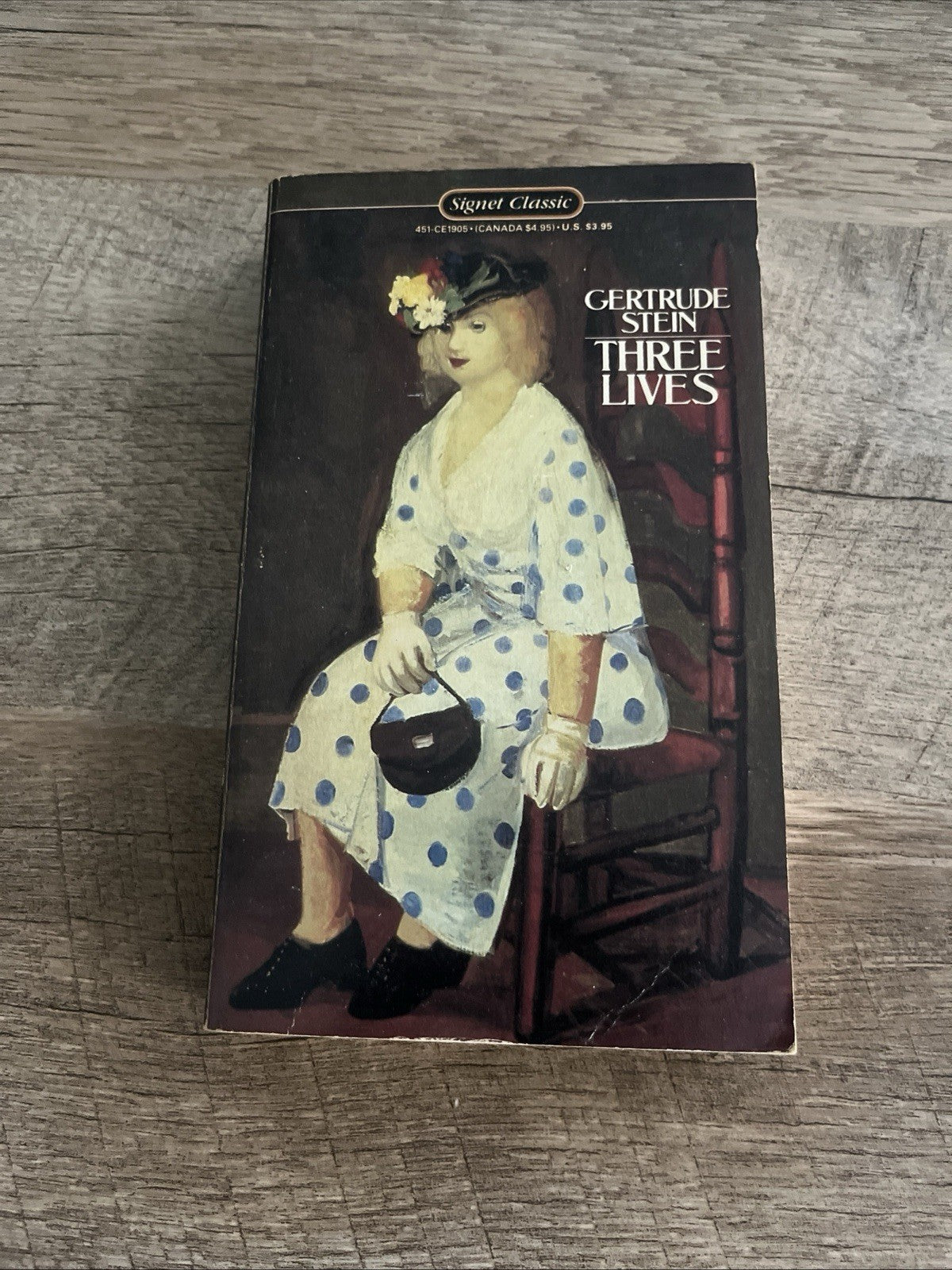 THREE LIVES by Gertrude Stein vintage 1985 Signet paperback