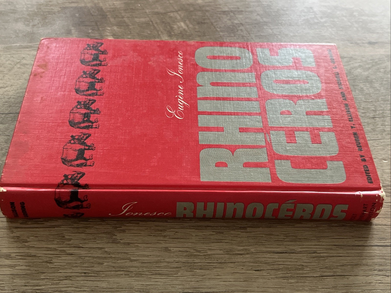 Rhinocéros, Eugene Ionesco, 1st Ed. FR/PB, Edited:R. Ellison & S.C. Goding 1961