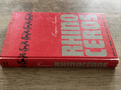 Rhinocéros, Eugene Ionesco, 1st Ed. FR/PB, Edited:R. Ellison & S.C. Goding 1961