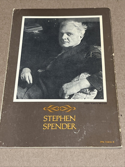 The Generous Days by Stephen Spender First 1st Edition VG PB 1971