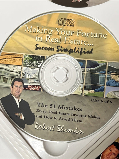 Making Your Fortune in Real Estate Success Simplified DVD Vol 1-6 Robert Shemin