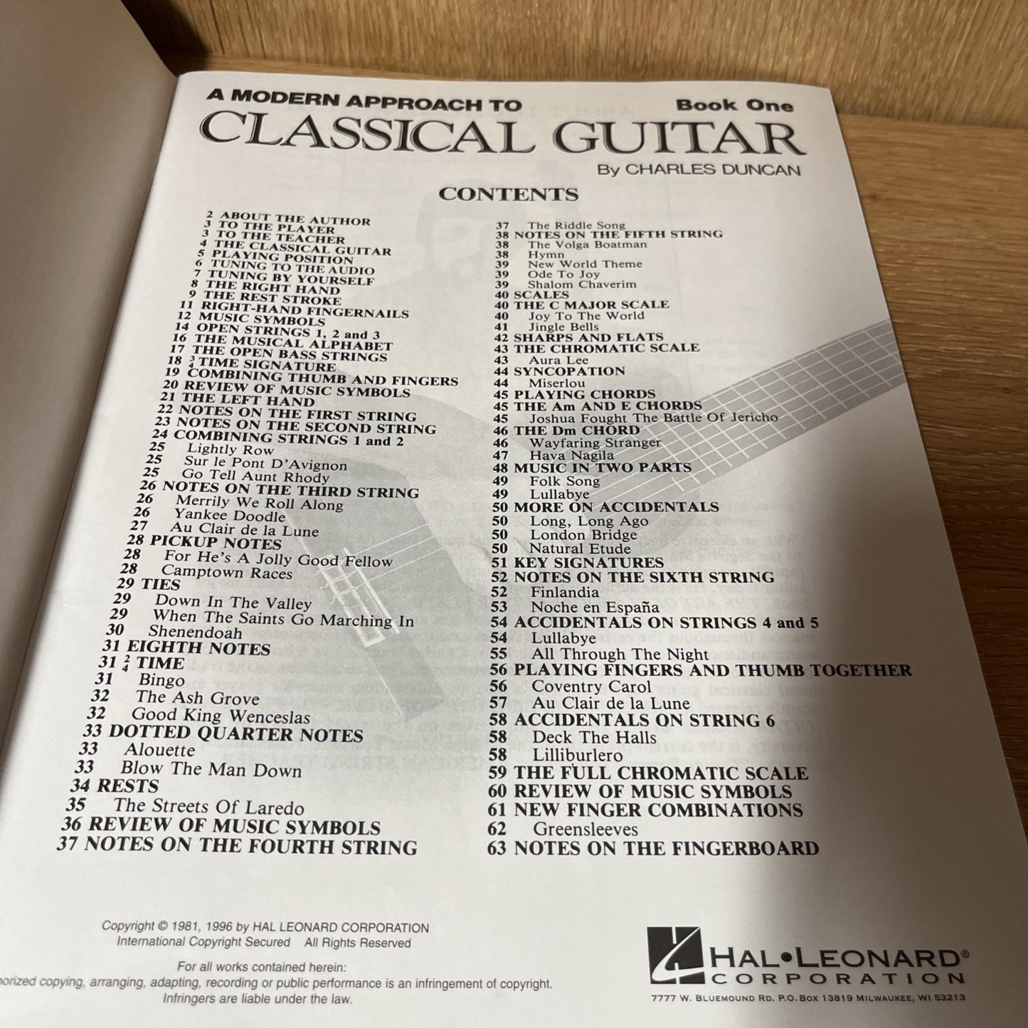 A Modern Approach to Classical Guitar Book 1  Repertoire Lot of 2 (Book Only)