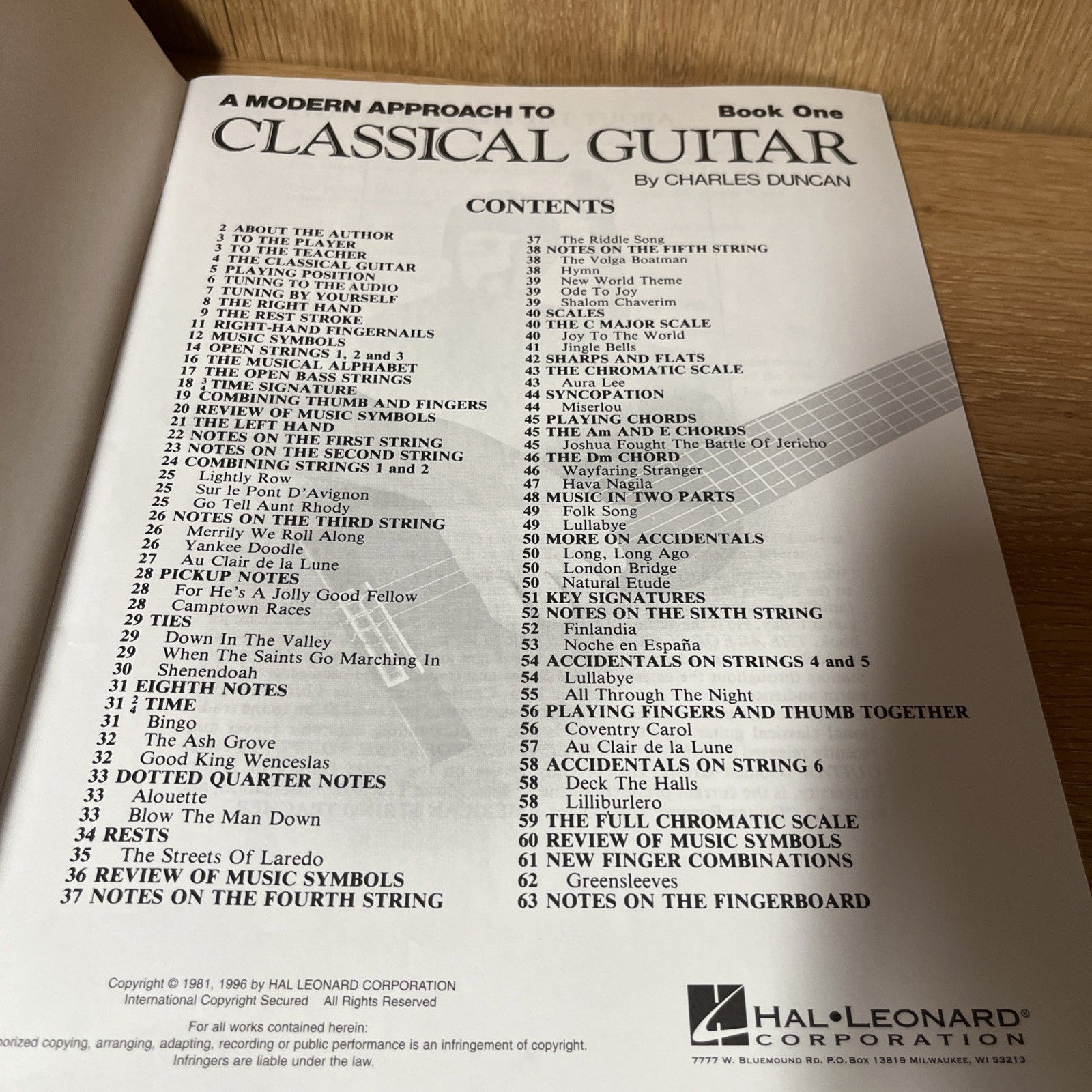 A Modern Approach to Classical Guitar Book 1  Repertoire Lot of 2 (Book Only)