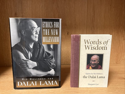 Lot of 2 - Various Dalai Lama Hardcover Words Of Wisdom And Ethics For The ..
