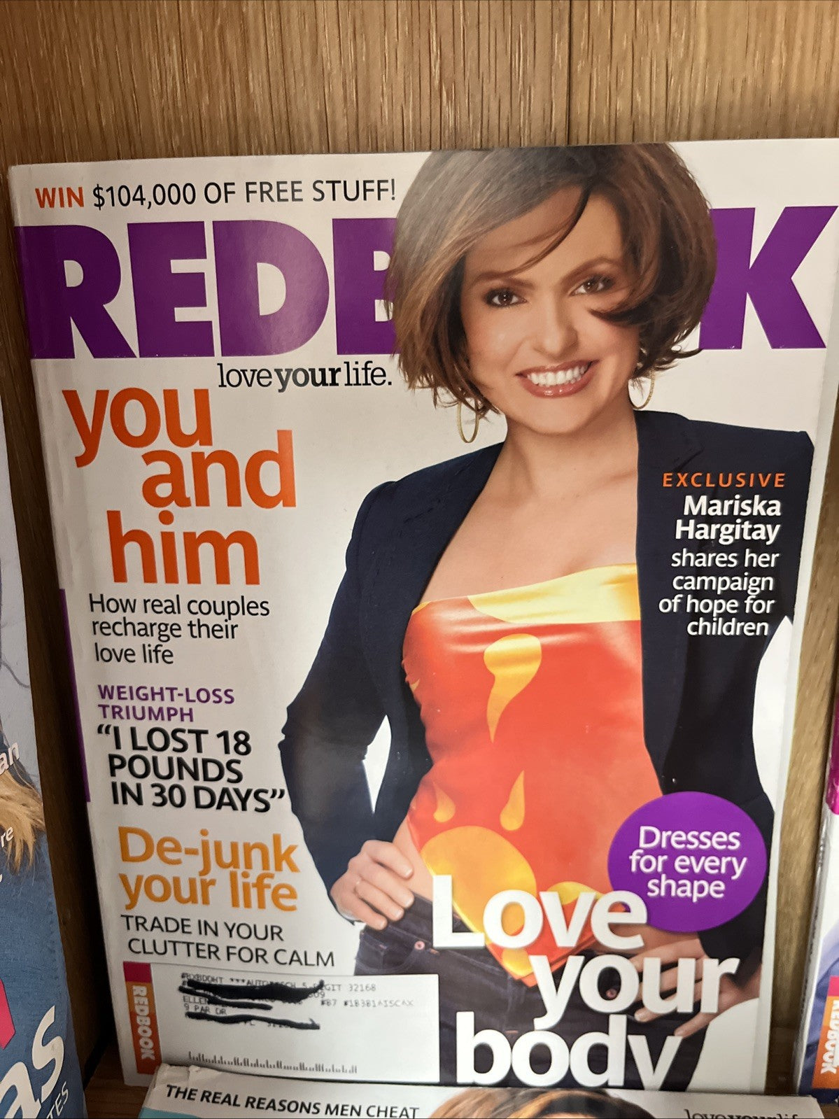 8 Pc REDBOOK MAGAZINE Love Your Life 2007 - 2008 Ashley Judd, Debra ..