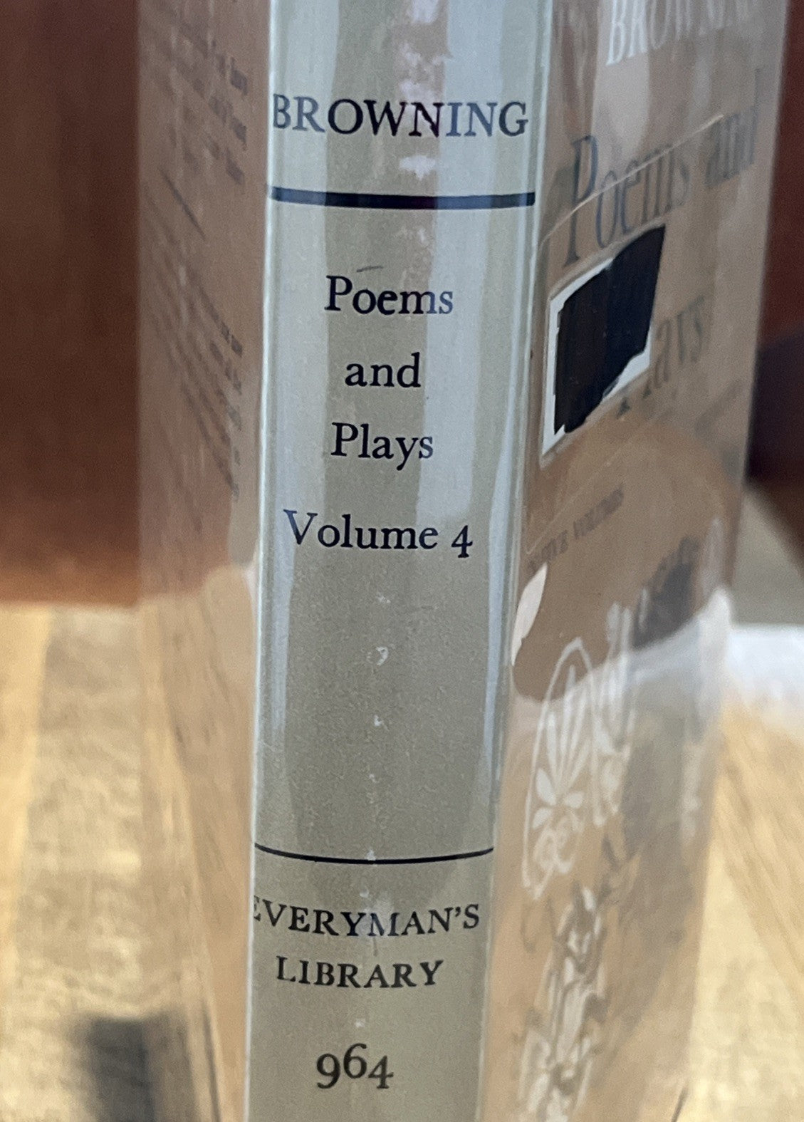 1964 Everyman’s Library The Poems & Plays of Robert Browning 1871-1890 Vol 4
