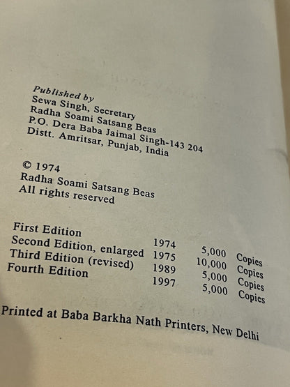 Radha Soami Satsang Beas | Maharaj Charan Singh ji & Brain Hines Book Lot  of 3