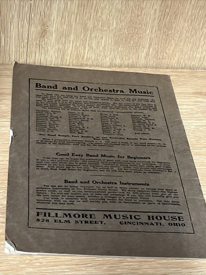 The FILLMORE Sacred Orchestra Folio No.2 : A Collection Of Well Known Hymn 1931