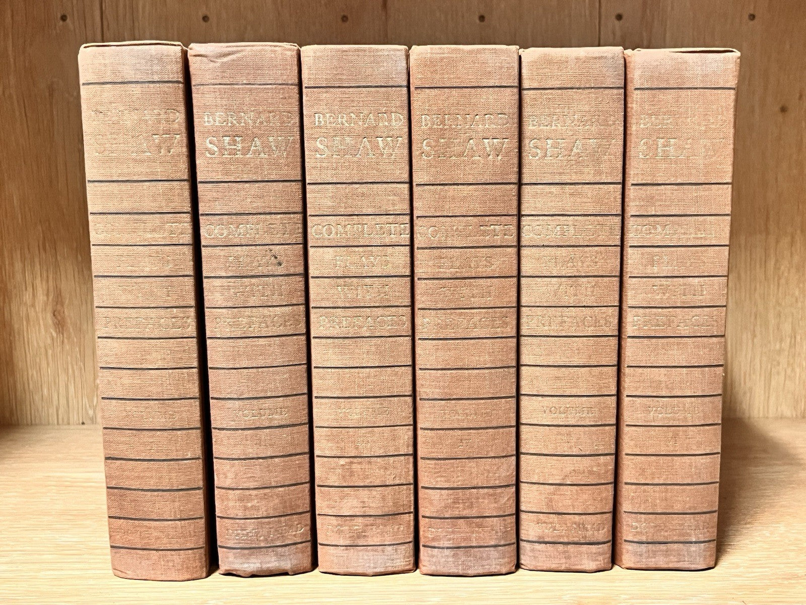 Bernard Shaw Complete Plays with Prefaces, Volume I — 6 Hardcover 1963