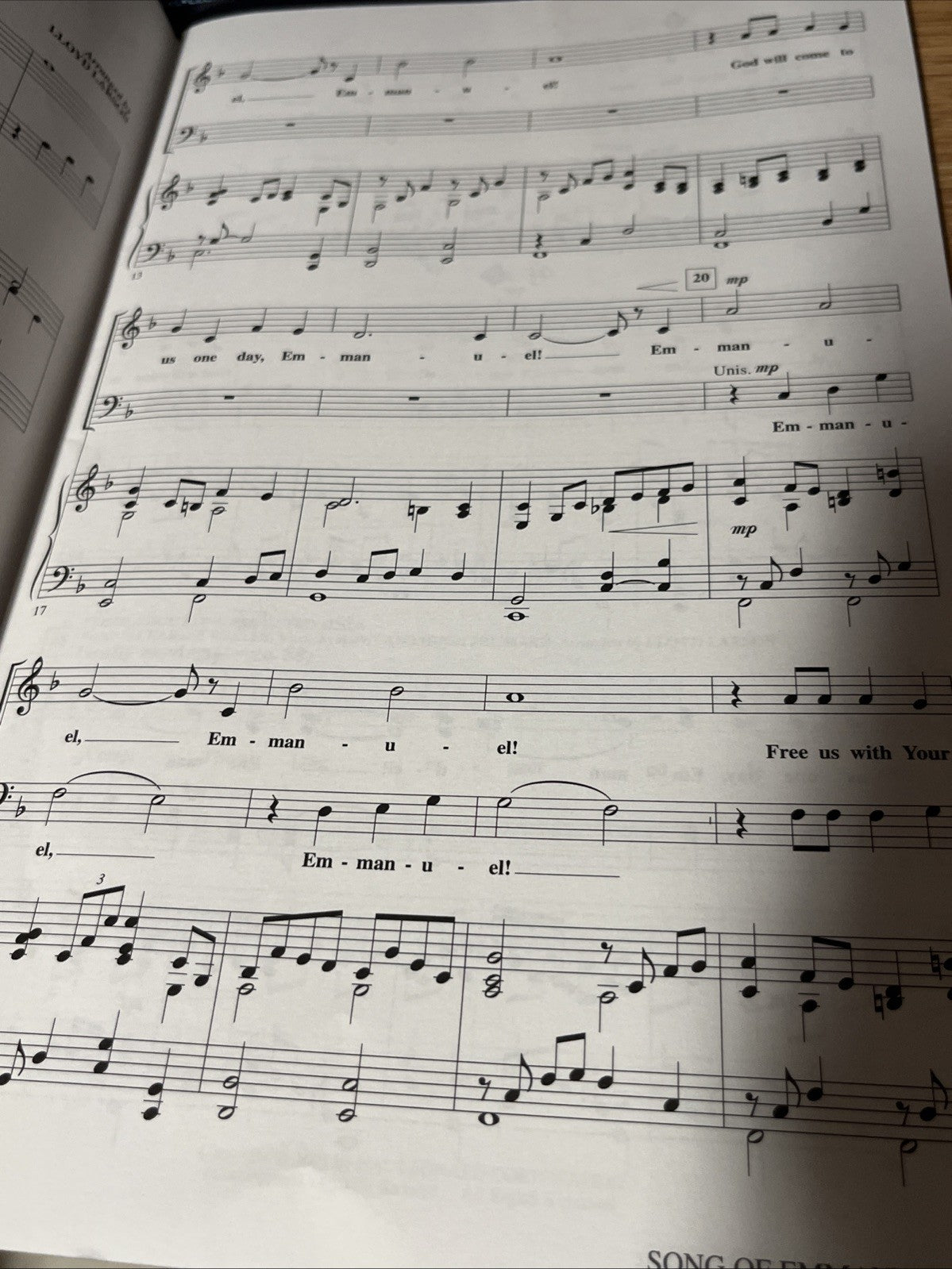 Lot of 3 Song of Emmanuel (A Cantata for Christmas) SATB composed Lloyd Larson