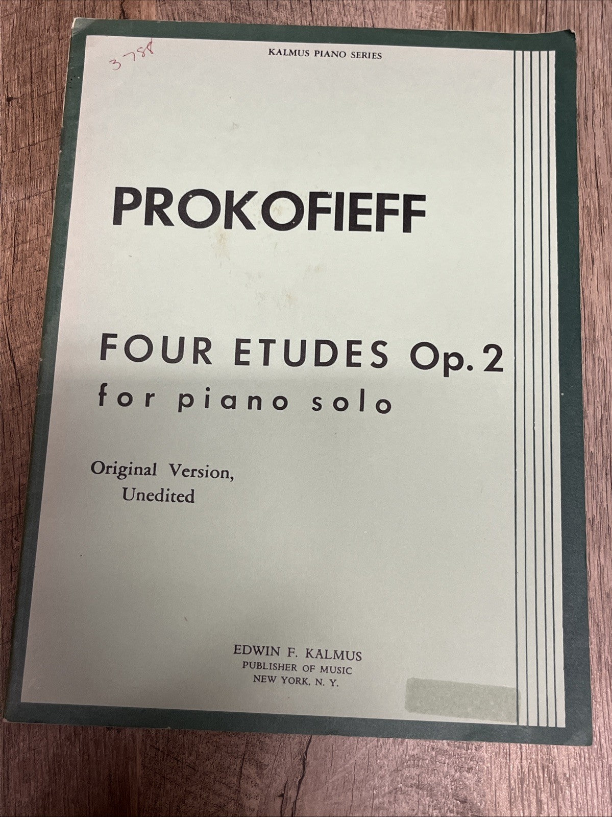 PROKOFIEFF / FIELD piano Sheet Music Edwin F KALMUS 2 Lot VT Music Books