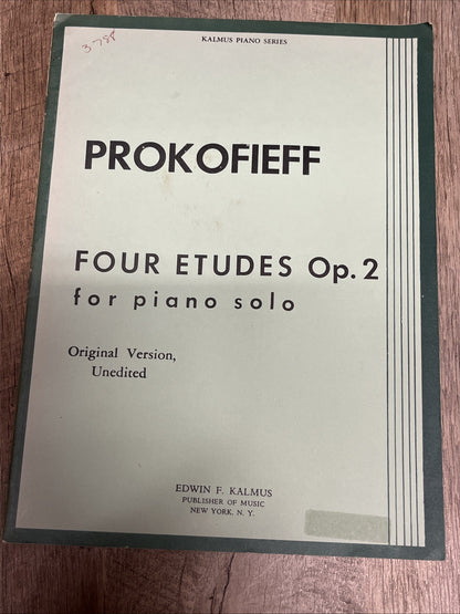 PROKOFIEFF / FIELD piano Sheet Music Edwin F KALMUS 2 Lot VT Music Books