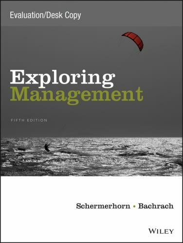 Exploring Management, Fifth - Paperback, by Schermerhorn Jr. John -**Excellent**