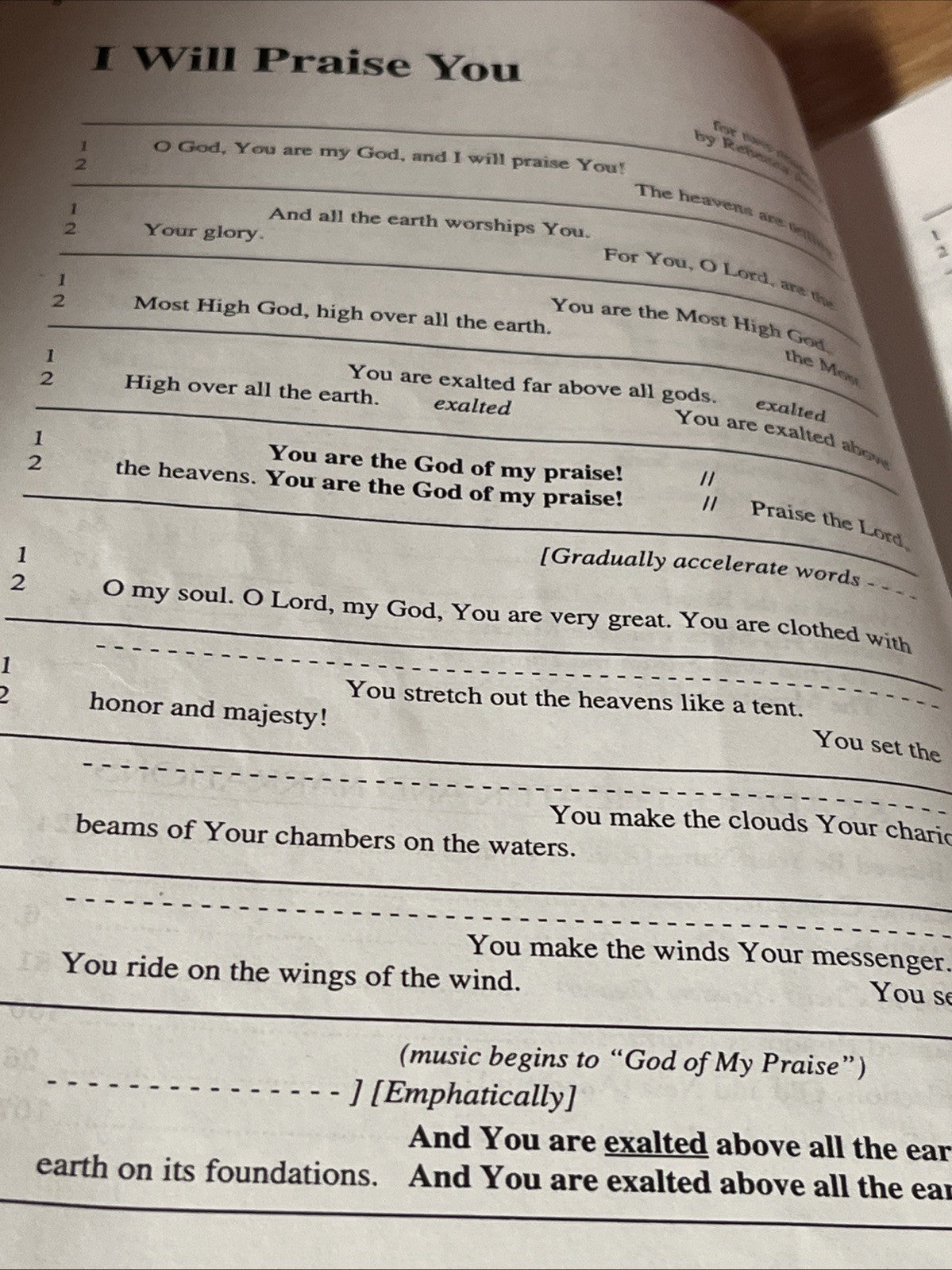 Lot Of 5 God Of My Praise Word Music Songbook Choral Collection Camp Kirkland