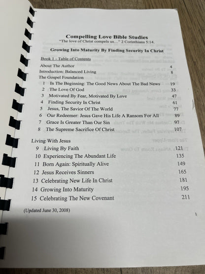 Growing into maturity by finding security in christ Lot Of 2 Clinton Meharry