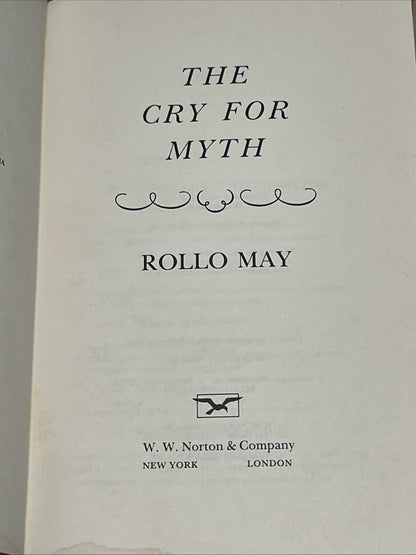 The Cry for Myth by Rollo May 1st/1st Existential Psychology Free Shipping