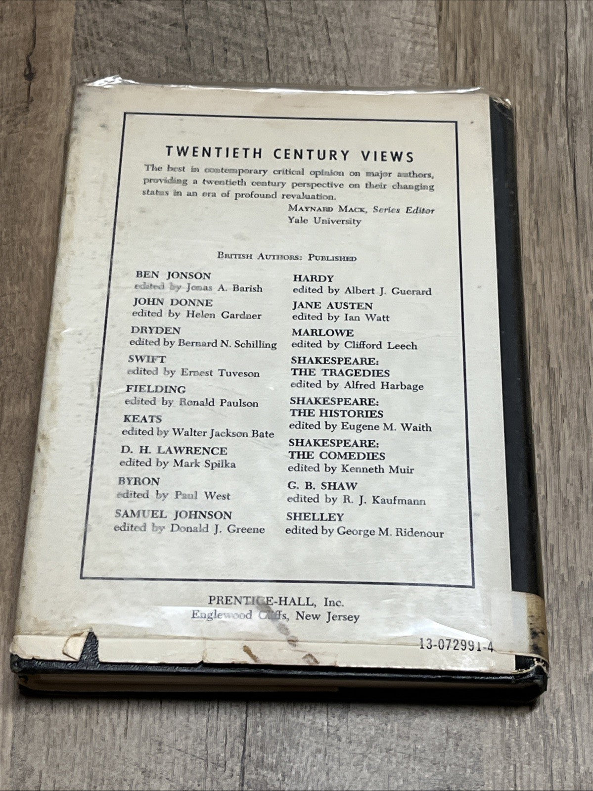 Samuel Beckett- Collection of Critical Essays 1st Edition Martin Esslin 1965