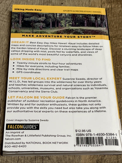 Best Easy Day Hikes Hawaii: Kauai by Suzanne Swedo (English) Paperback Book