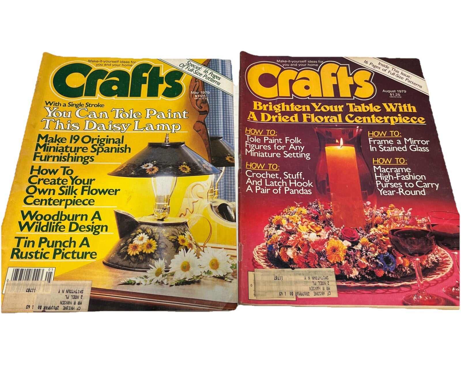 Craft’s May/August 1979 Tole Paint, Create Silk Flower Centerpiece ( 45 Yrs Old)