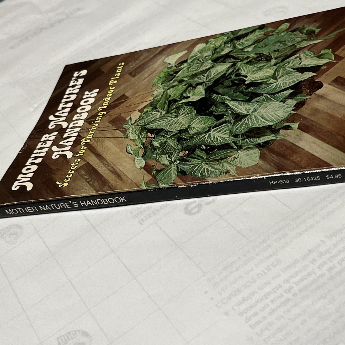 Mother Nature's Handbook Secrets for Thriving Indoor Plants Vintage Book (1976)